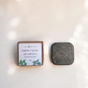 Limpiador facial sólido de ortiga y arcilla verde