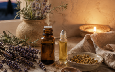 Aceites esenciales y ritual nocturno: aromas botánicos para bajar el ritmo